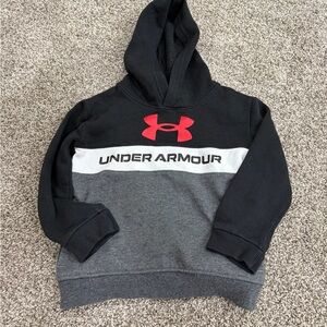 Under Armour Kids Hoodie in Black, Gray, and Red